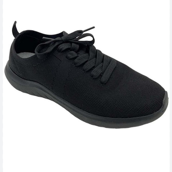 Clarks Cloudsteppers Washable Knit Sneakers Nova Glint Black/Black Size 9 - Picture 1 of 10